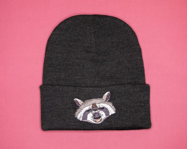 raccoon beanie