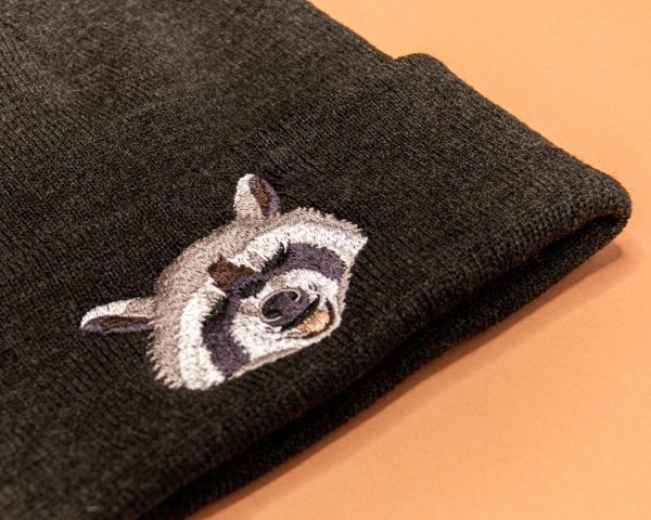 raccoon beanie