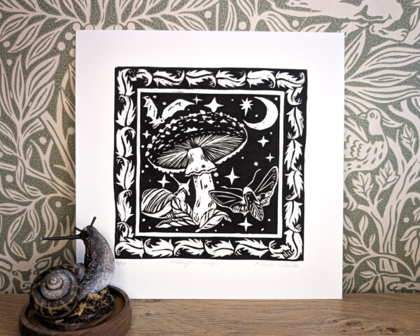 Midnight Magic Limited Edition Linocut Print