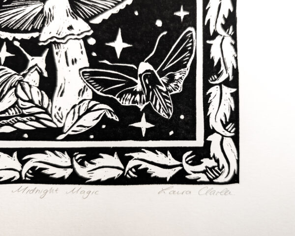 Midnight Magic Limited Edition Linocut Print - Image 5