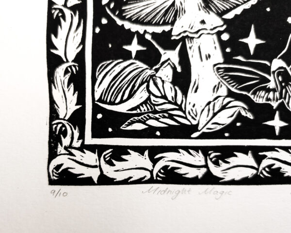 Midnight Magic Limited Edition Linocut Print - Image 2