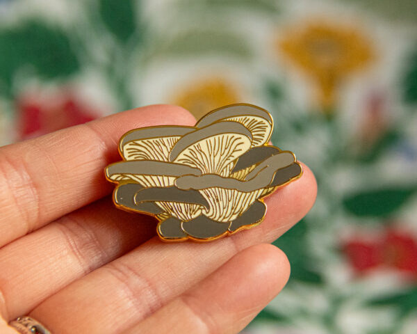 Oyster Mushrooms Pin - Image 3