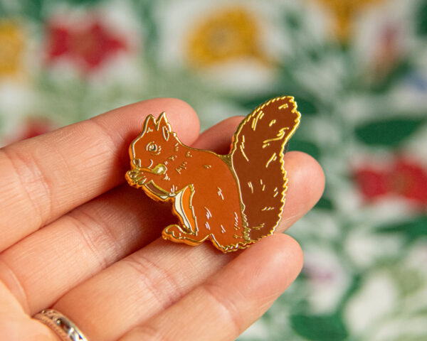 Red Squirrel Pin - Image 4