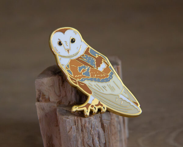 Barn Owl Pin - Image 2
